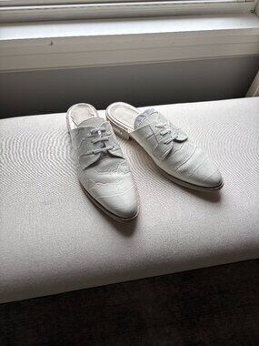 Freda Salvador Keen Lace Up Oxford Mules size 10